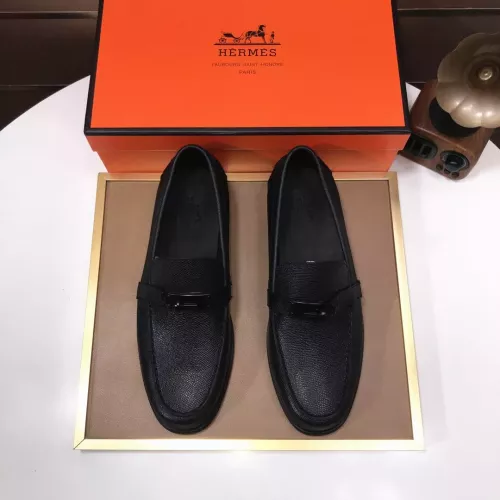 Replica Hermes Leather Shoes For Men #1347411 $100.00 USD for Wholesale