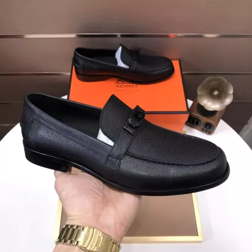 Replica Hermes Leather Shoes For Men #1347411 $100.00 USD for Wholesale