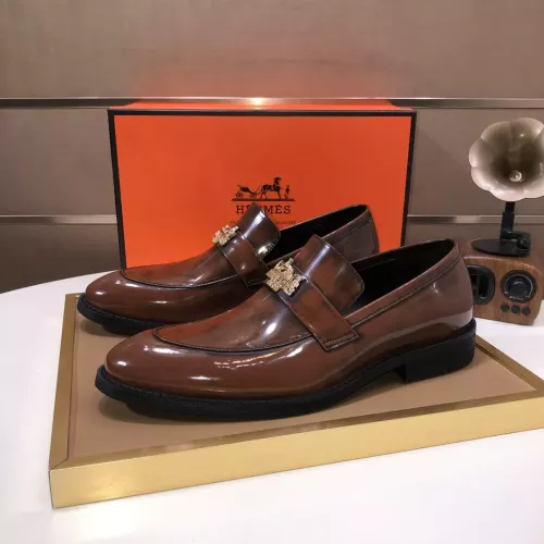 Wholesale Hermes Leather Shoes For Men #1347412 $92.00 USD, Wholesale Quality Replica Hermes Leather Shoes
