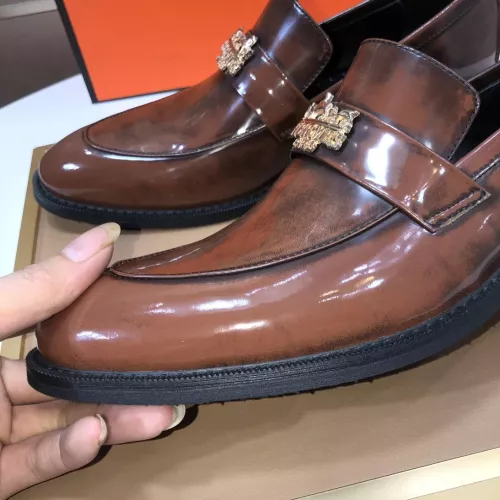 Replica Hermes Leather Shoes For Men #1347412 $92.00 USD for Wholesale