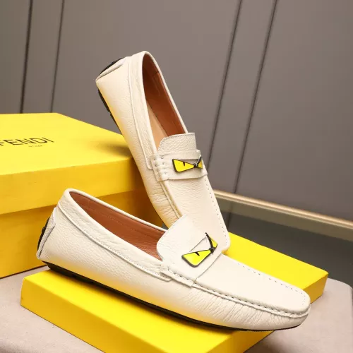 Replica Fendi Leather Shoes For Men #1347415 $80.00 USD for Wholesale