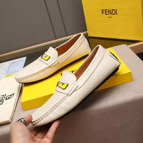 Replica Fendi Leather Shoes For Men #1347415 $80.00 USD for Wholesale