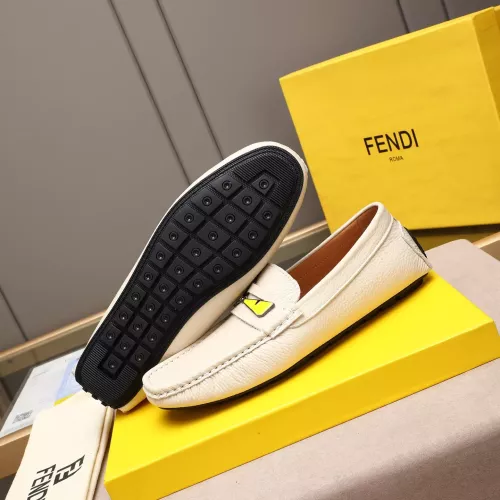 Replica Fendi Leather Shoes For Men #1347415 $80.00 USD for Wholesale