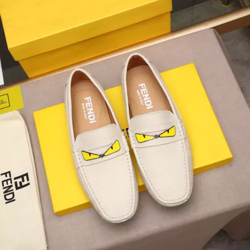 Replica Fendi Leather Shoes For Men #1347415 $80.00 USD for Wholesale