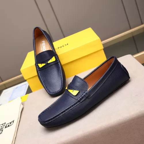 Wholesale Fendi Leather Shoes For Men #1347416 $80.00 USD, Wholesale Quality Replica Fendi Leather Shoes