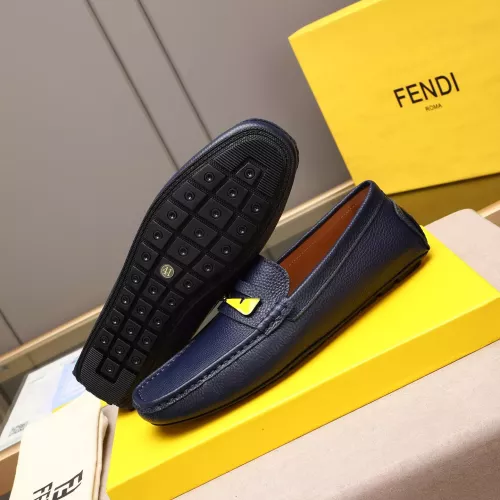 Replica Fendi Leather Shoes For Men #1347416 $80.00 USD for Wholesale