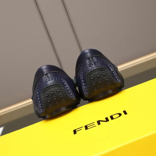 Replica Fendi Leather Shoes For Men #1347416 $80.00 USD for Wholesale