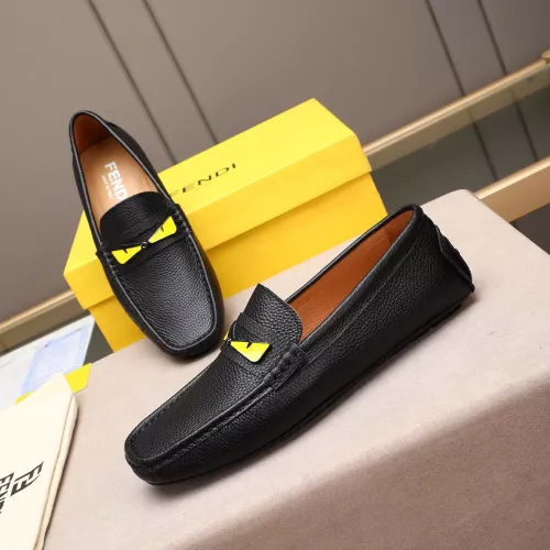 Wholesale Fendi Leather Shoes For Men #1347417 $80.00 USD, Wholesale Quality Replica Fendi Leather Shoes