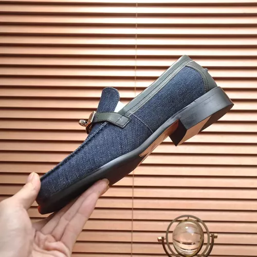 Replica Hermes Leather Shoes For Men #1347438 $98.00 USD for Wholesale