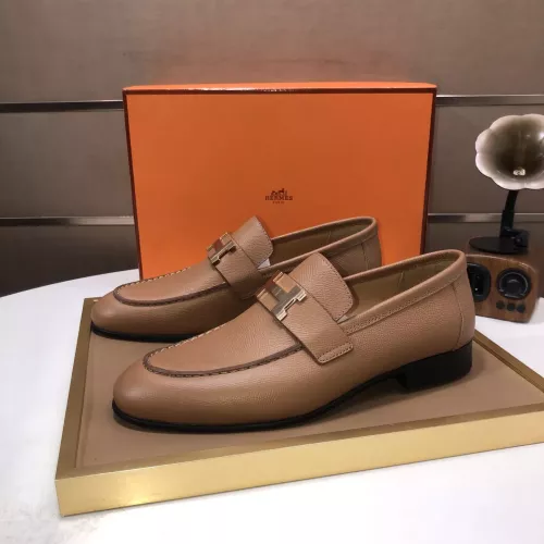 Wholesale Hermes Leather Shoes For Men #1347444 $100.00 USD, Wholesale Quality Replica Hermes Leather Shoes