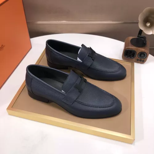 Replica Hermes Leather Shoes For Men #1347446 $100.00 USD for Wholesale
