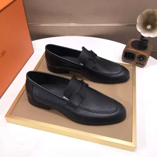 Replica Hermes Leather Shoes For Men #1347447 $100.00 USD for Wholesale
