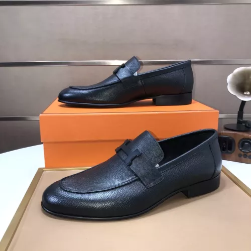 Replica Hermes Leather Shoes For Men #1347447 $100.00 USD for Wholesale