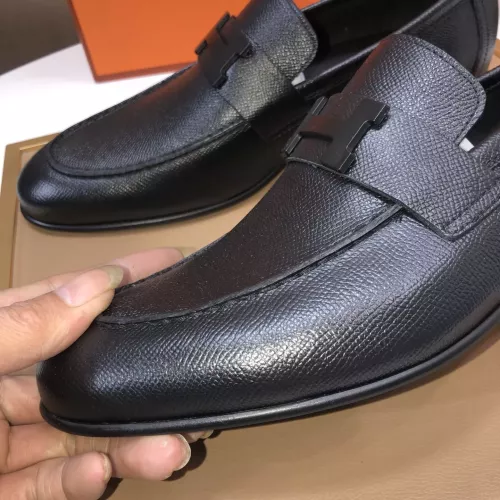 Replica Hermes Leather Shoes For Men #1347447 $100.00 USD for Wholesale