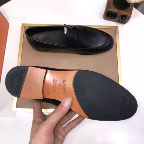 Replica Hermes Leather Shoes For Men #1347447 $100.00 USD for Wholesale