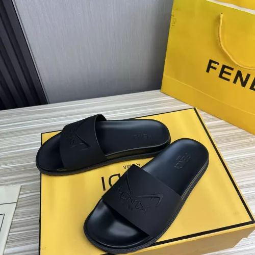 Wholesale Fendi Slippers For Men #1347480 $56.00 USD, Wholesale Quality Replica Fendi Slippers