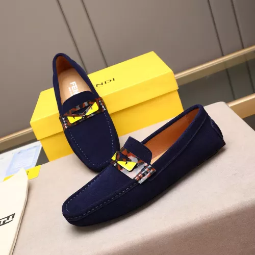 Wholesale Fendi Leather Shoes For Men #1347511 $80.00 USD, Wholesale Quality Replica Fendi Leather Shoes