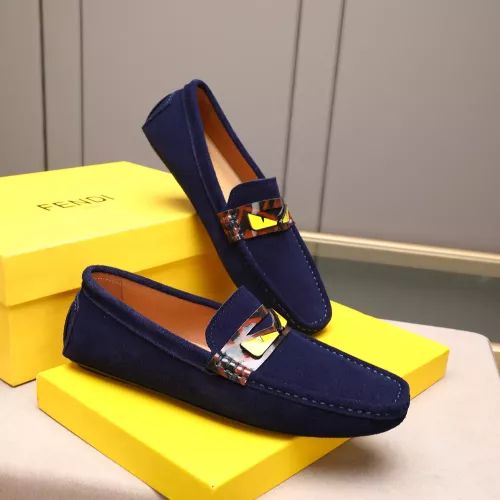 Replica Fendi Leather Shoes For Men #1347511 $80.00 USD for Wholesale
