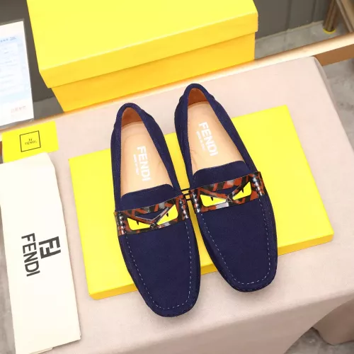 Replica Fendi Leather Shoes For Men #1347511 $80.00 USD for Wholesale