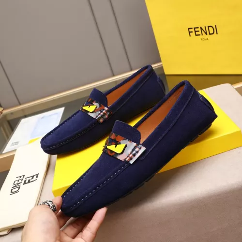 Replica Fendi Leather Shoes For Men #1347511 $80.00 USD for Wholesale