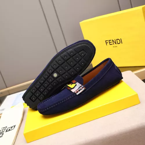 Replica Fendi Leather Shoes For Men #1347511 $80.00 USD for Wholesale