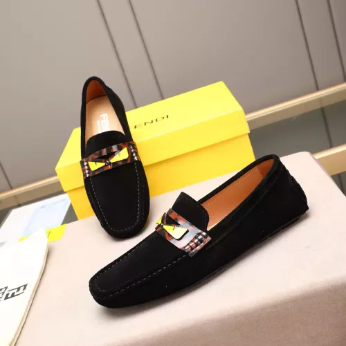 Wholesale Fendi Leather Shoes For Men #1347512 $80.00 USD, Wholesale Quality Replica Fendi Leather Shoes