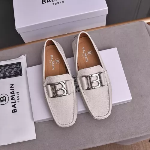 Wholesale Balmain Leather Shoes For Men #1347514 $80.00 USD, Wholesale Quality Replica Balmain Leather Shoes
