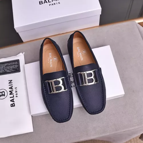 Wholesale Balmain Leather Shoes For Men #1347515 $80.00 USD, Wholesale Quality Replica Balmain Leather Shoes