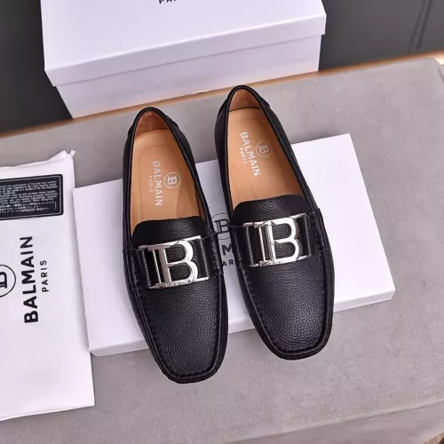 Wholesale Balmain Leather Shoes For Men #1347516 $80.00 USD, Wholesale Quality Replica Balmain Leather Shoes