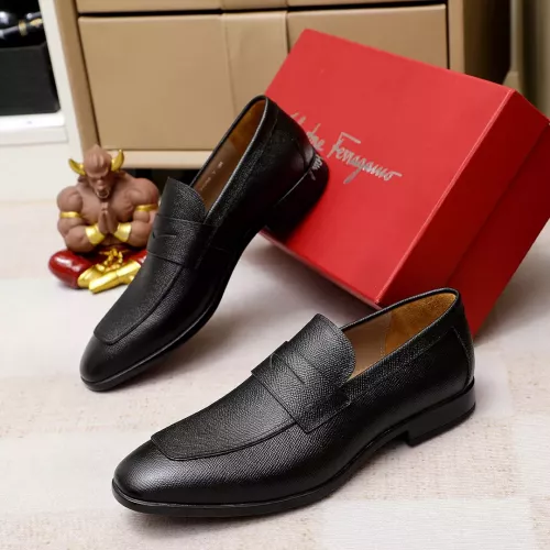 Wholesale Salvatore Ferragamo Leather Shoes For Men #1347524 $108.00 USD, Wholesale Quality Replica Salvatore Ferragamo Leather Shoes