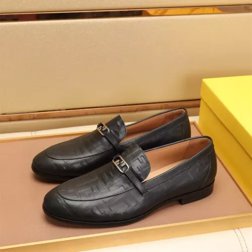 Wholesale Fendi Leather Shoes For Men #1347858 $88.00 USD, Wholesale Quality Replica Fendi Leather Shoes