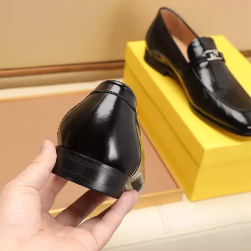 Replica Fendi Leather Shoes For Men #1347860 $88.00 USD for Wholesale