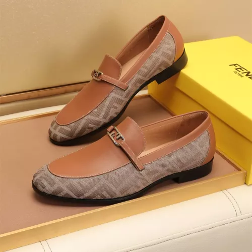 Wholesale Fendi Leather Shoes For Men #1347863 $88.00 USD, Wholesale Quality Replica Fendi Leather Shoes