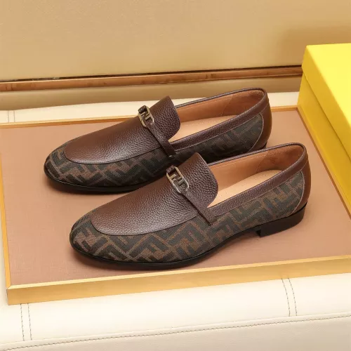 Replica Fendi Leather Shoes For Men #1347865 $88.00 USD for Wholesale