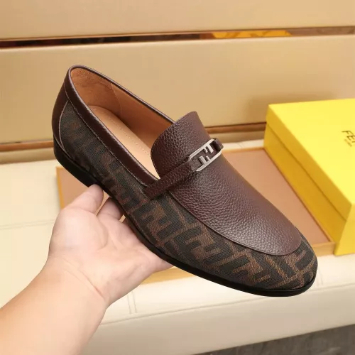 Replica Fendi Leather Shoes For Men #1347865 $88.00 USD for Wholesale