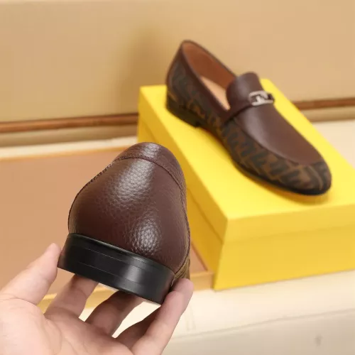 Replica Fendi Leather Shoes For Men #1347865 $88.00 USD for Wholesale