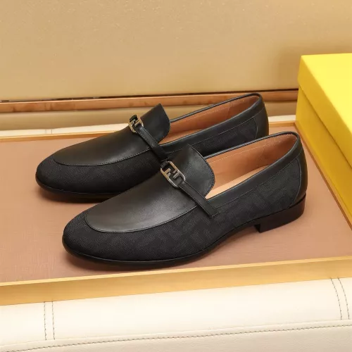 Wholesale Fendi Leather Shoes For Men #1347866 $88.00 USD, Wholesale Quality Replica Fendi Leather Shoes