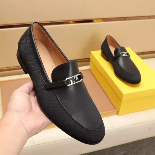 Replica Fendi Leather Shoes For Men #1347866 $88.00 USD for Wholesale