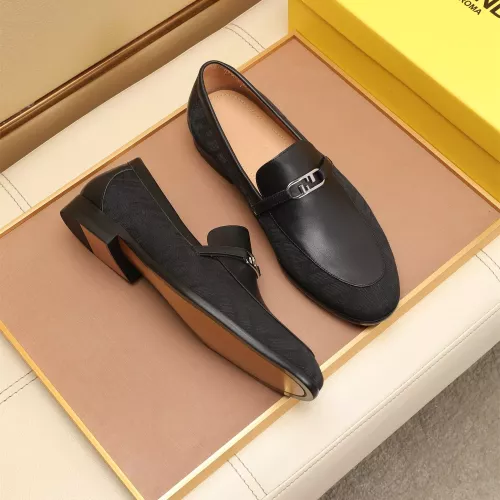 Replica Fendi Leather Shoes For Men #1347866 $88.00 USD for Wholesale