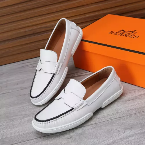 Wholesale Hermes Leather Shoes For Men #1347868 $96.00 USD, Wholesale Quality Replica Hermes Leather Shoes