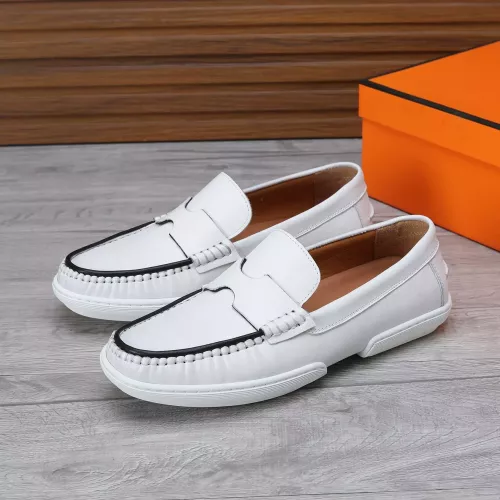 Replica Hermes Leather Shoes For Men #1347868 $96.00 USD for Wholesale