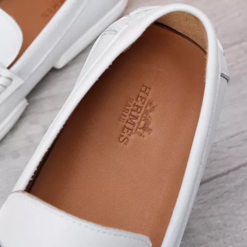 Replica Hermes Leather Shoes For Men #1347868 $96.00 USD for Wholesale
