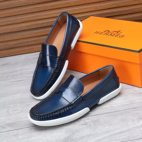 Wholesale Hermes Leather Shoes For Men #1347869 $96.00 USD, Wholesale Quality Replica Hermes Leather Shoes