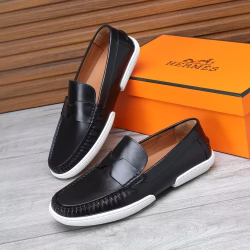 Wholesale Hermes Leather Shoes For Men #1347878 $96.00 USD, Wholesale Quality Replica Hermes Leather Shoes