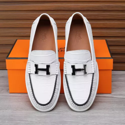 Replica Hermes Leather Shoes For Men #1347881 $96.00 USD for Wholesale