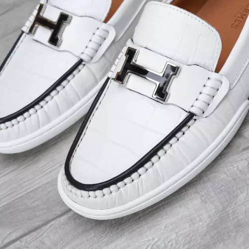 Replica Hermes Leather Shoes For Men #1347881 $96.00 USD for Wholesale