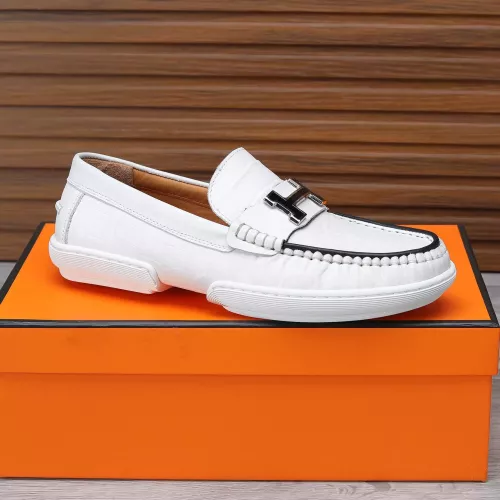 Replica Hermes Leather Shoes For Men #1347881 $96.00 USD for Wholesale