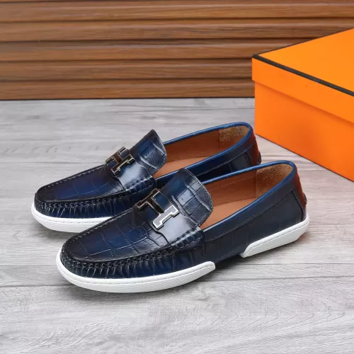 Wholesale Hermes Leather Shoes For Men #1347887 $96.00 USD, Wholesale Quality Replica Hermes Leather Shoes