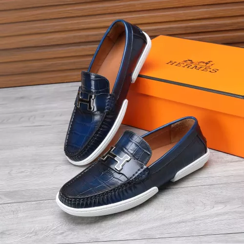 Replica Hermes Leather Shoes For Men #1347887 $96.00 USD for Wholesale