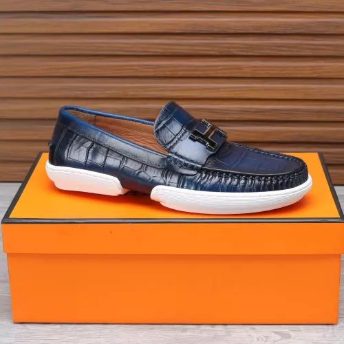 Replica Hermes Leather Shoes For Men #1347887 $96.00 USD for Wholesale
